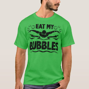 Camiseta Natação Come Minhas Bolhas Nadando