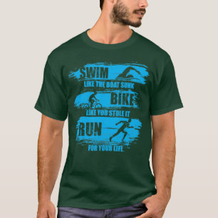 Camiseta Natação Como A Bicicleta Solta Do Barco Como Você 