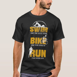 Camiseta Natação de bicicleta Triathlon Hobby Game Gift 6