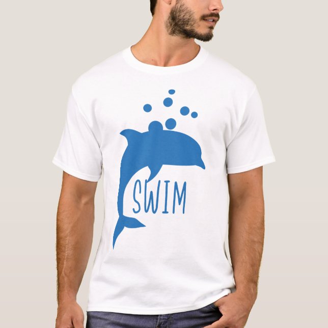 Camiseta Natação de golfinhos (Frente)