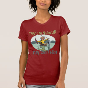Camiseta Natação de pesca, mas não se pode esconder