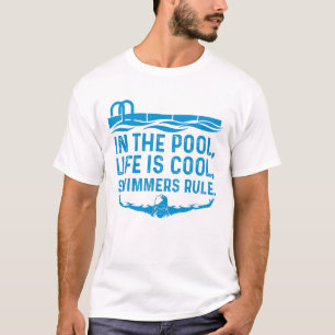 Camiseta Natação engraçada da natação no presente da r