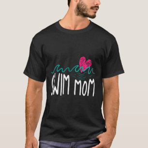 Camiseta Natação legal Mãe Piscina Engraçada Nadadora Mãe A