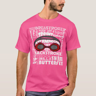 Camiseta Natação Mãe Swimmer Engraçado Nadação Esporte Gogg