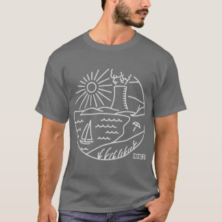 Camiseta Natação Na Indústria Oversized
