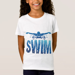 Camiseta Natação - nadador de imagem