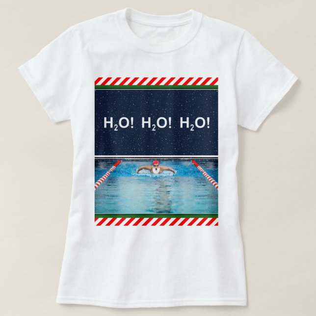 Camiseta Natação Nadador Natal (Frente do Design)