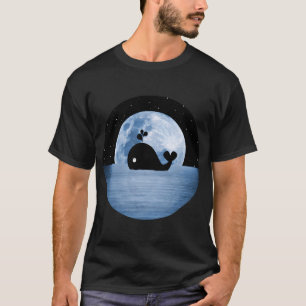 Camiseta Natação Noturna de Baleia - Azul