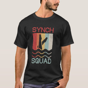Camiseta Natação Sincronizada Equipe Sincronizada Retro Vin