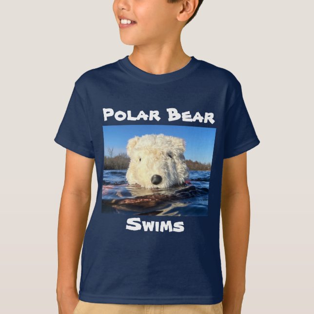 Camiseta Natações de Urso Polar (Frente)