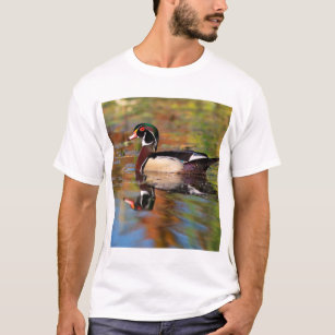 Camiseta Natações masculinas do pato de madeira, Califórnia