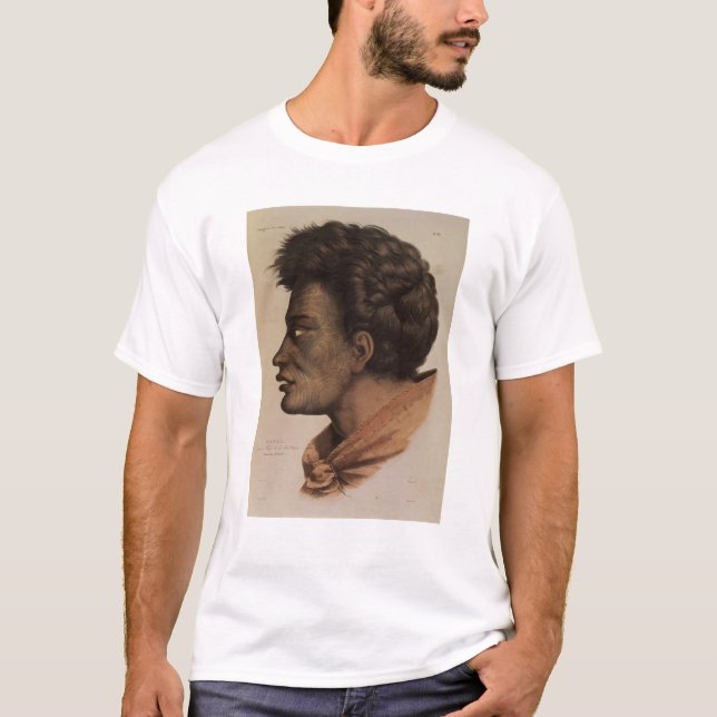 Camiseta Natai, um chefe maori da baía da brema, Nova (Frente)
