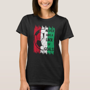 Camiseta Natais vintages - Bola de Futebol Verde Vermelho