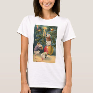 Camiseta Natais vintages Camundongos