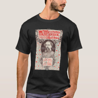 Camiseta Natais vintages de Carol de Natal Dickens Scrooge