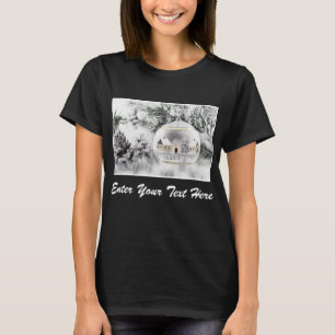 Camiseta Natais vintages Decorações Ornamentos Aquarela
