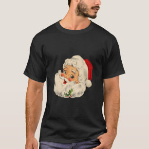 Camiseta Natais vintages legal que o Papai Noel encara