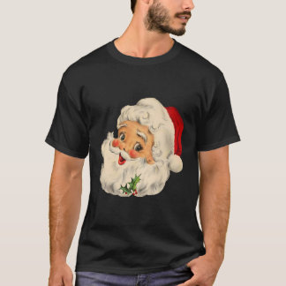 Camiseta Natais vintages legal que o Papai Noel encara