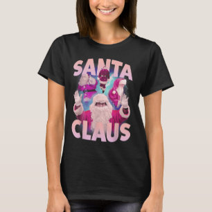 Camiseta Natais vintages Santa Claus Bootleg 90s Hip Hop