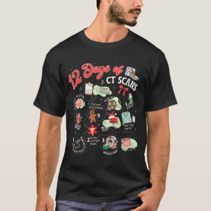 Camiseta Natal 12 Dias De Tecnólogo Ct Tomografia Computado