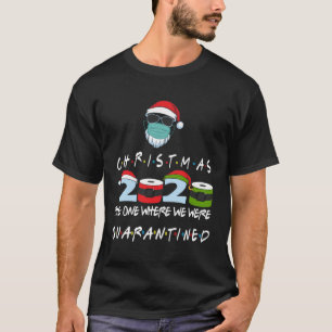 Camiseta Natal 2020 Papais noeis de Quarentena Vestem Másca