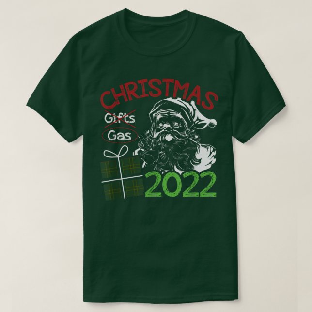 Camiseta Natal 2022 Sarcasm Presente ou Papais noeis de Com (Frente do Design)
