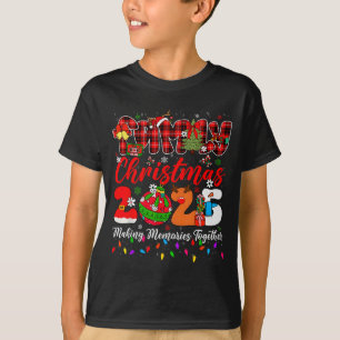 Camiseta Natal 2025 Luzes de Natal Fazendo Memórias Juntos
