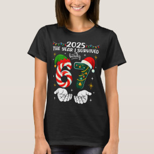 Camiseta Natal 2025 O Ano em que Mal Sobrevivi Seis Sete