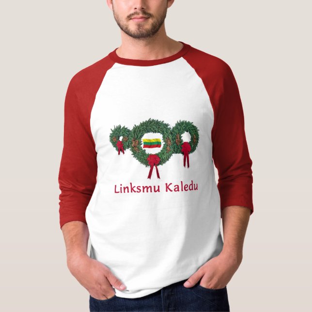 Camiseta Natal 2 de Lithuania (Frente)