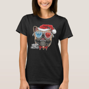 Camiseta Natal A Pitbull Cachorro Papai Noel Em