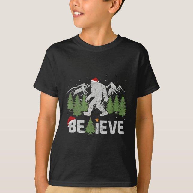 Camiseta Natal Acredita Que Árvore De Xmas Engraçado Para H (Frente)