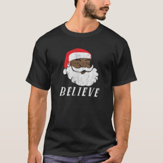 Camiseta Natal Africano Negro Papai Noel Swean