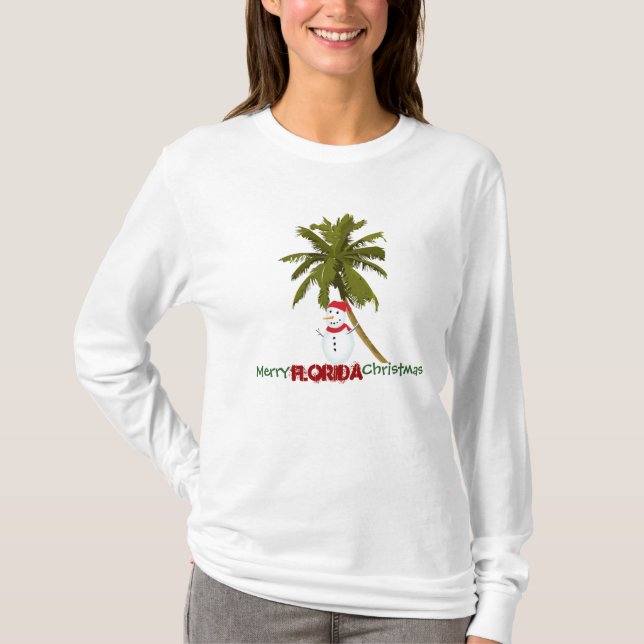 Camiseta Natal alegre de Florida (Frente)