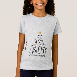 Camiseta Natal alegre do azevinho
