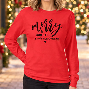Camiseta Natal Alegre e Brilhante