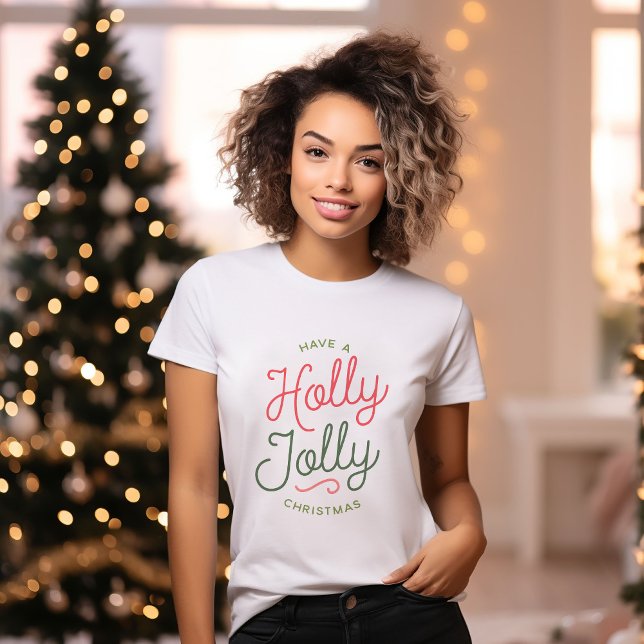 Camiseta Natal Alegre e Feliz (Criador carregado)
