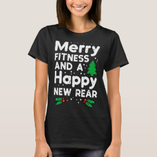 Camiseta Natal Alegre Fitness Feliz Ano Novo Costas Xmas Tr