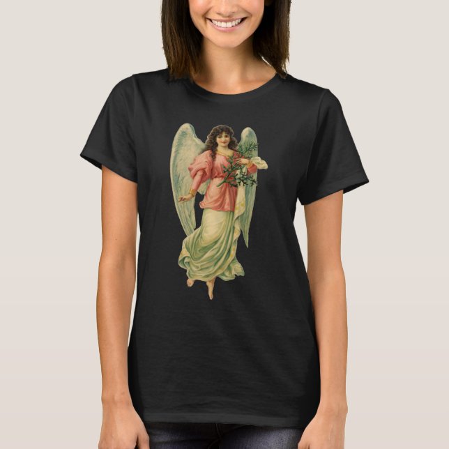 Camiseta Natal Antigo, Anjo Vitoriano Antigo (Frente)