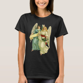 Camiseta Natal Antigo, Anjos Vitorianos Angelicais