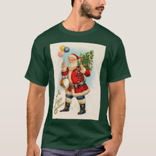 Camiseta Natal Antigo, Balões do Papai Noel Vitoriano
