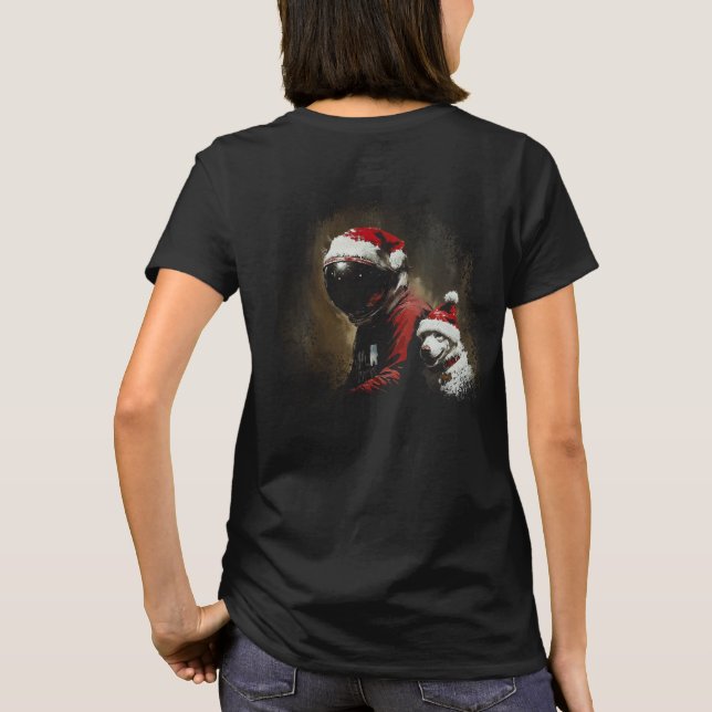 Camiseta Natal Astronauta (modelo II) (Verso)