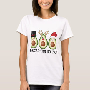 Camiseta Natal Avocado Frosty, Rudolph e Papais noeis