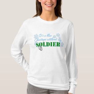 Camiseta Natal azul sem soldado