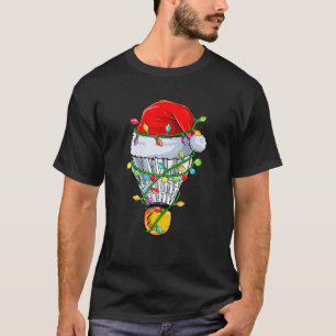 Camiseta Natal Badminton Papai Noel Noel Festa Noel