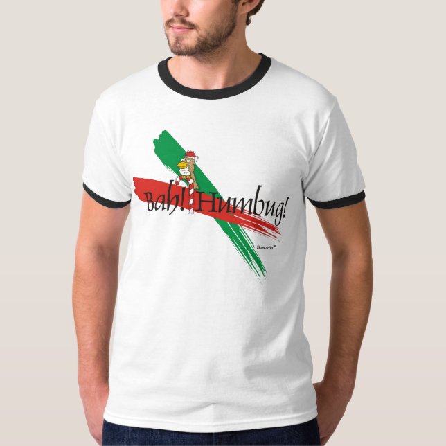 Camiseta Natal Bah! Farsa!. (Frente)