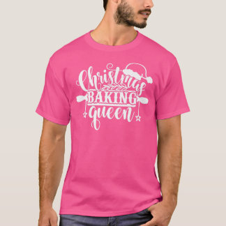 Camiseta Natal Baking Queen Santa Claus Papai Noel