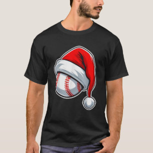 Camiseta Natal Baseball Xmas Santa Hall T Shirt