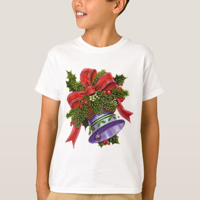 Camiseta Natal Bell de prata (Frente)