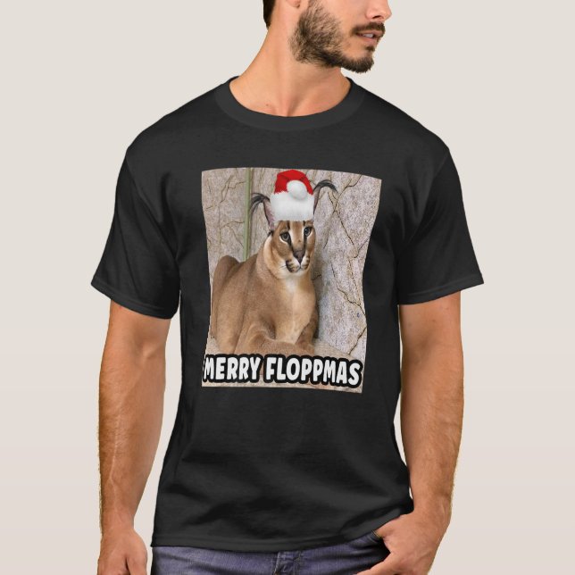 Camiseta Natal Big Floppa (Frente)