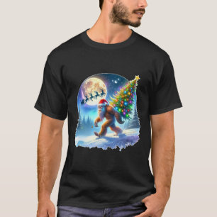 Camiseta Natal Bigfoot Papai Noel Feriado Sasquatch Xmas 